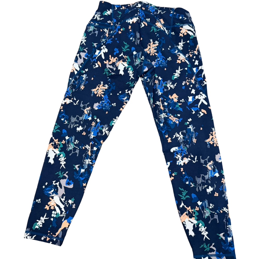 ✨ Sweaty Betty Power 7/8 Leggings Navy Floral Print Size M Sculpting Activewear - Picture 10 of 12